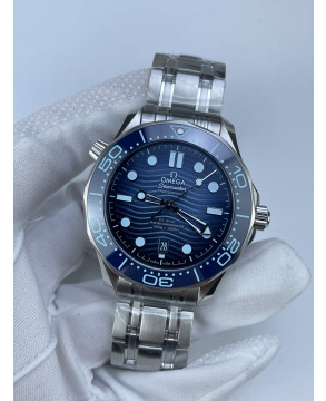 (준비완료/특급배송)NO.2933/VS공장 오메가 씨마스터 다이버 300M 스틸 블루다이얼 브레이슬릿V4 VS8800 (최신무브업버전)