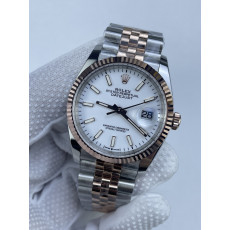 (준비완료/특급배송)NO.3172/롤렉스 데이저스트 36미리 최신형 로즈골드 콤비 화이트 바인덱스 QP공장