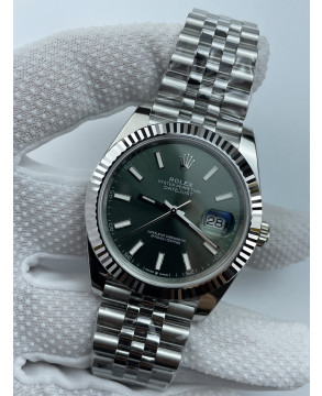 (준비완료/특급배송)NO.3383/롤렉스 데이저스트 41 민트그린 바 인덱스 126334 QP공장